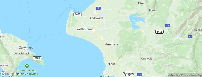Savália, Greece Map