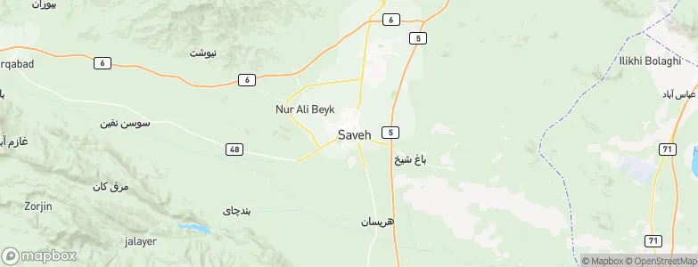 Sāveh, Iran Map