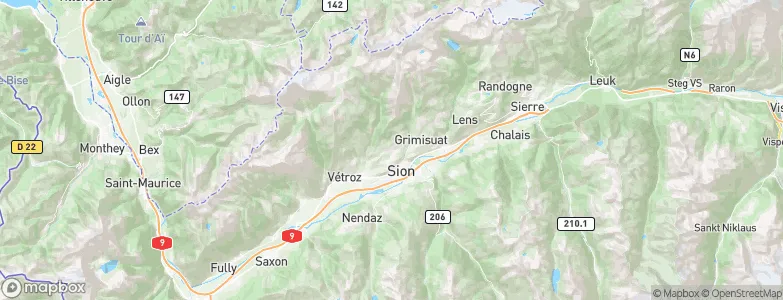 Savièse, Switzerland Map
