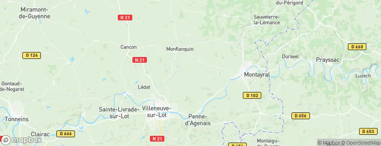 Savignac-sur-Leyze, France Map