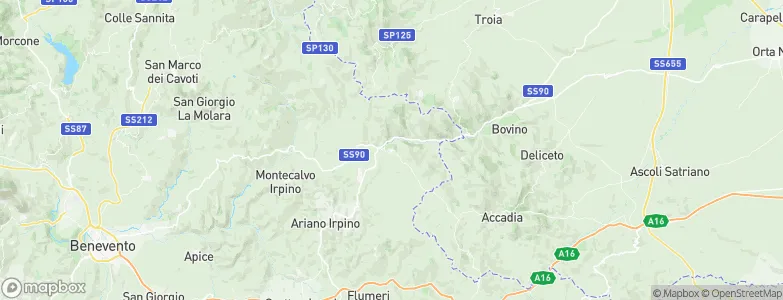Savignano Irpino, Italy Map