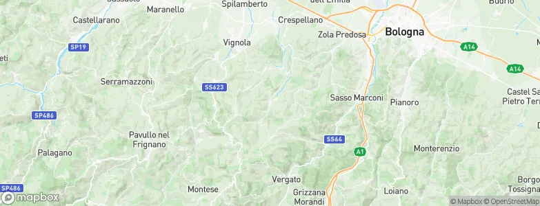 Savigno, Italy Map