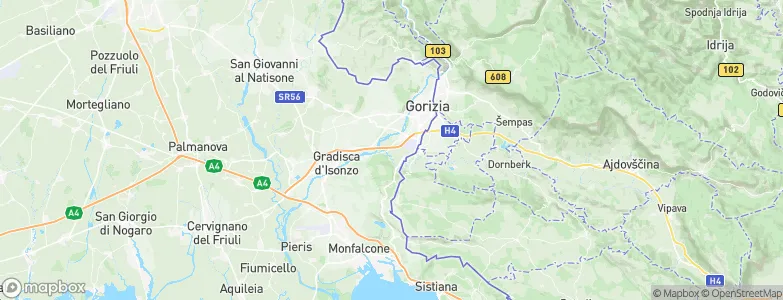 Savogna d'Isonzo, Italy Map