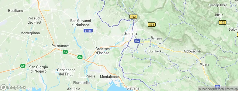 Savogna d'Isonzo, Italy Map