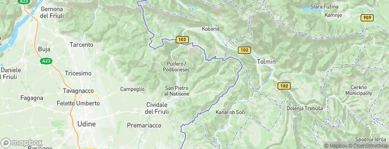 Savogna, Italy Map