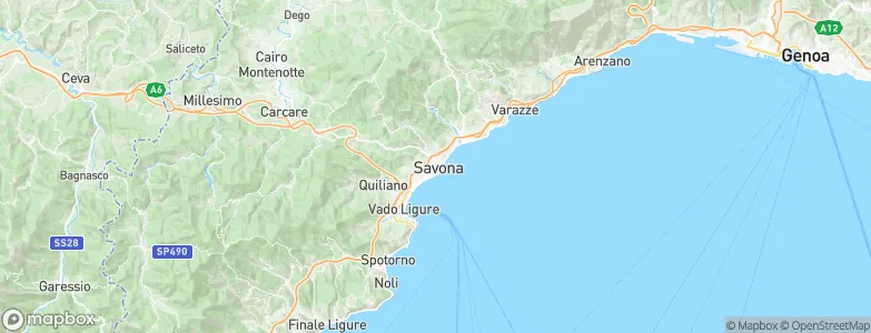 Savona, Italy Map