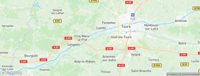 Savonnières, France Map