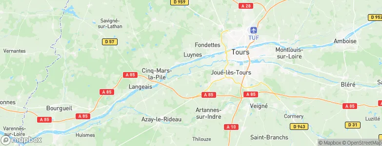 Savonnières, France Map