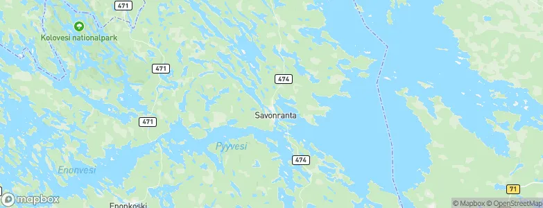 Savonranta, Finland Map