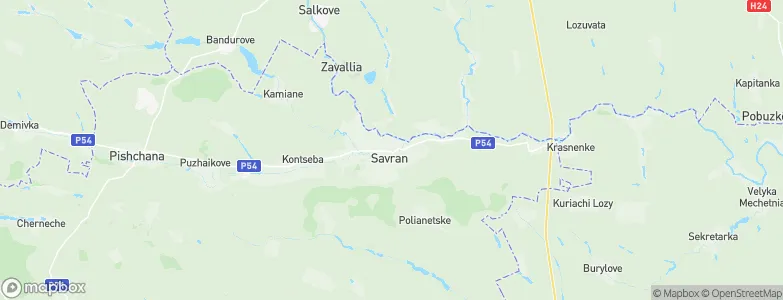 Savran', Ukraine Map