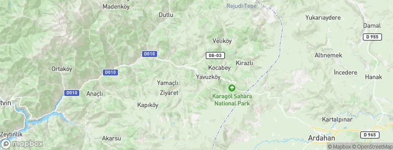 Şavşat, Turkey Map
