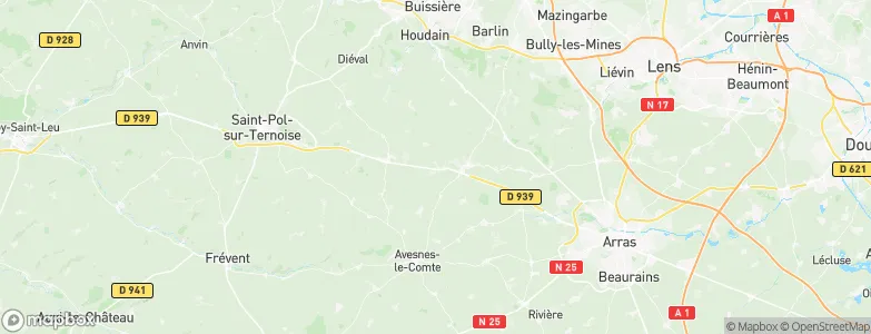 Savy-Berlette, France Map