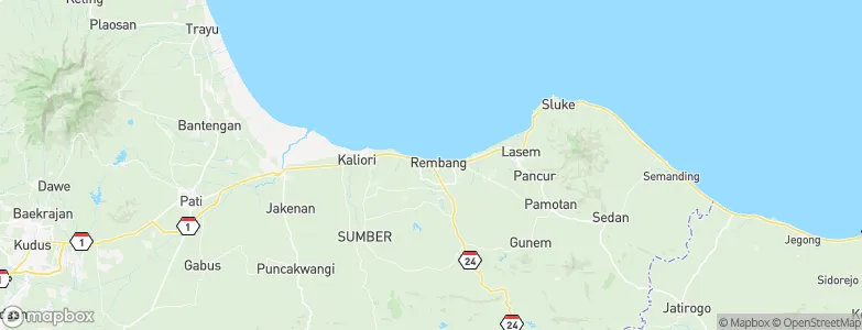 Sawahan, Indonesia Map