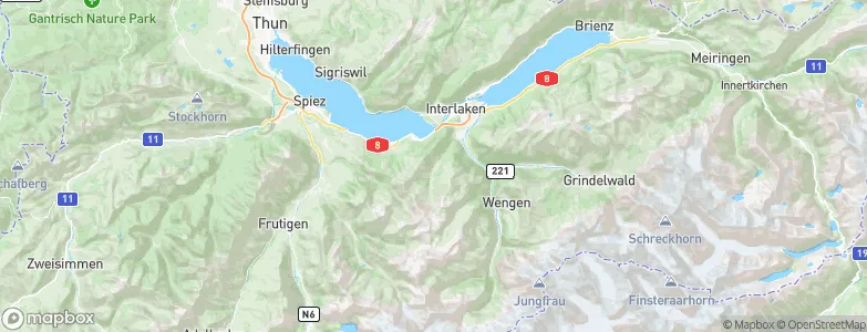Saxeten, Switzerland Map