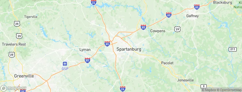 Saxon, United States Map