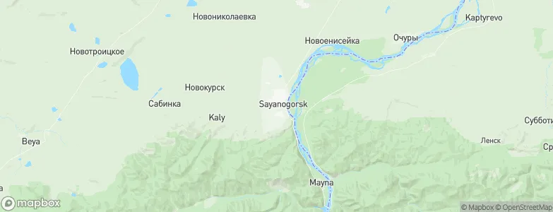 Sayanogorsk, Russia Map