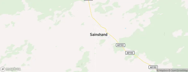 Saynshand, Mongolia Map
