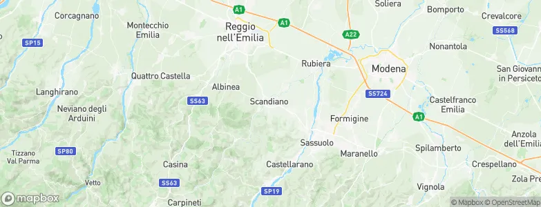 Scandiano, Italy Map