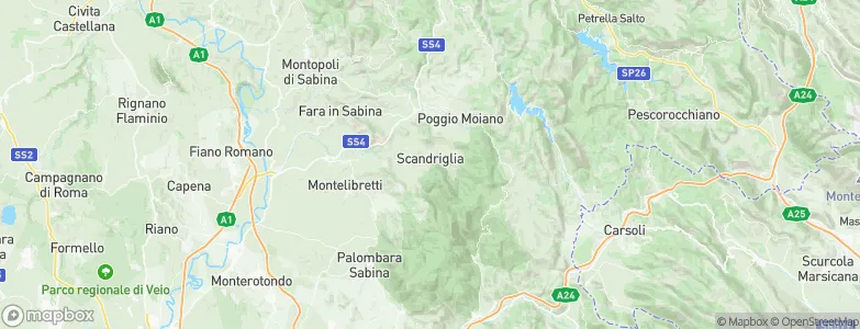 Scandriglia, Italy Map