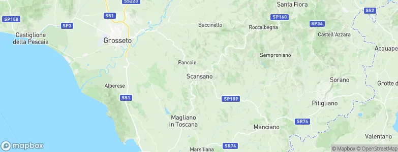 Scansano, Italy Map