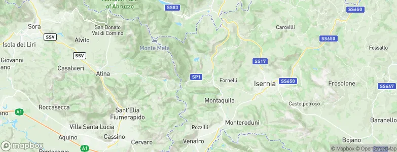 Scapoli, Italy Map