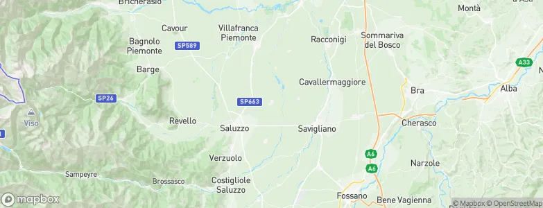 Scarnafigi, Italy Map