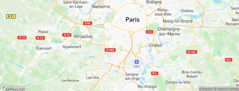 Sceaux, France Map