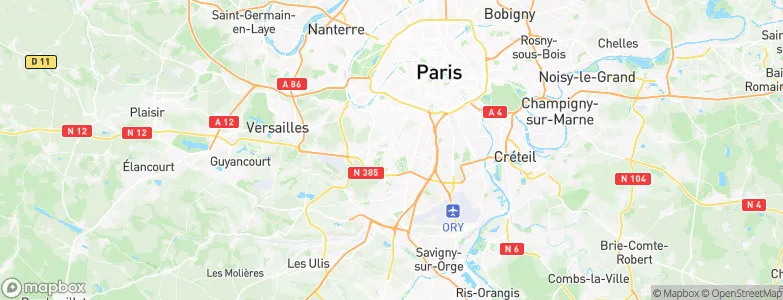 Sceaux, France Map