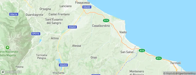 Scerni, Italy Map