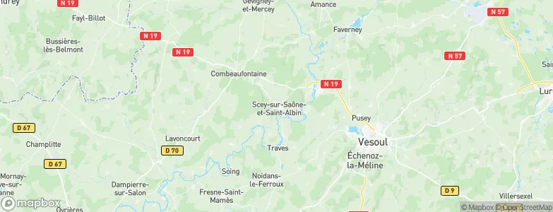 Scey-sur-Saône-et-Saint-Albin, France Map