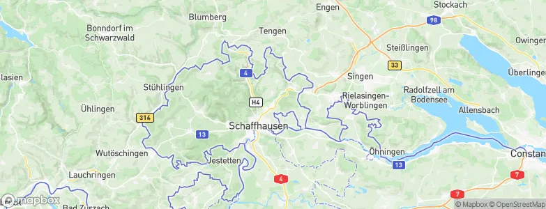 Schaffhausen-Herblingen, Switzerland Map