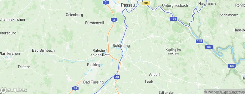 Schärding, Austria Map