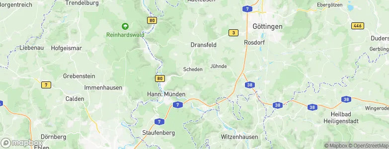 Scheden, Germany Map