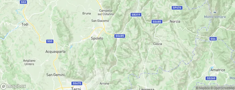 Scheggino, Italy Map