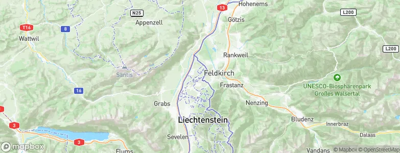 Schellenberg, Liechtenstein Map