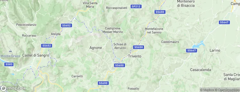 Schiavi di Abruzzo, Italy Map