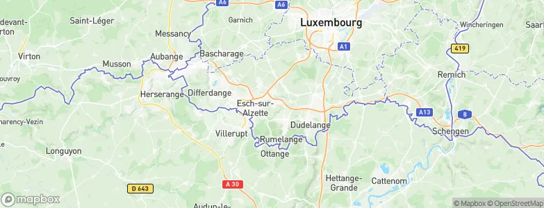 Schifflange, Luxembourg Map