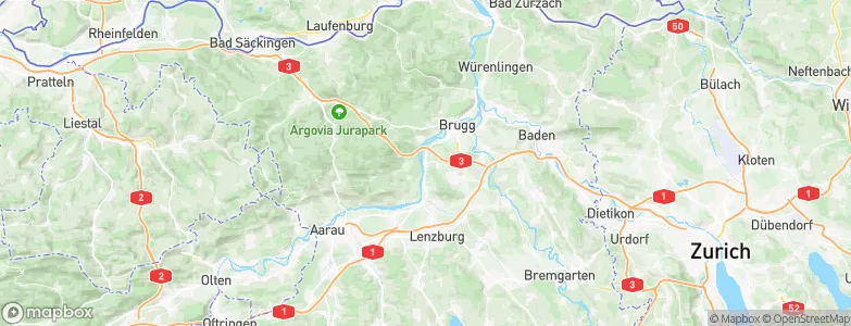 Schinznach Bad, Switzerland Map