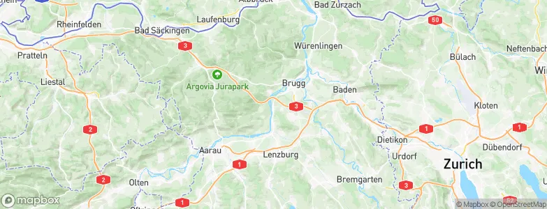 Schinznach-Bad, Switzerland Map