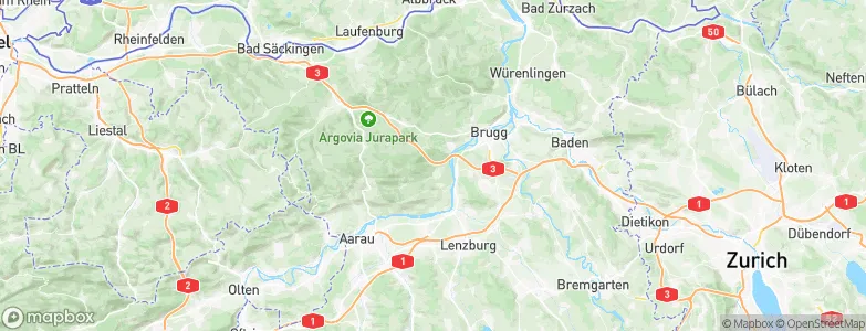 Schinznach-Dorf, Switzerland Map