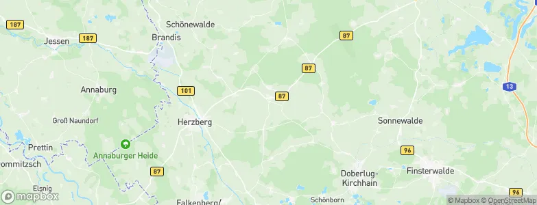 Schlieben, Germany Map