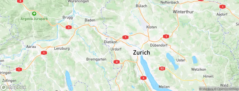 Schlieren / Freiestrasse, Switzerland Map
