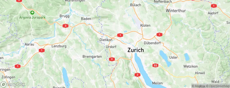 Schlieren / Kamp, Switzerland Map