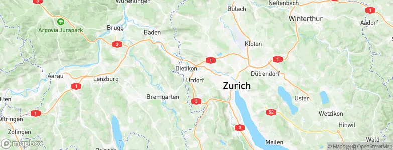 Schlieren / Spital, Switzerland Map
