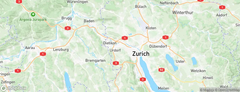 Schlieren / Zentrum, Switzerland Map