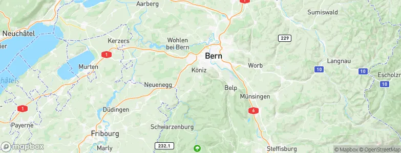 Schliern, Switzerland Map