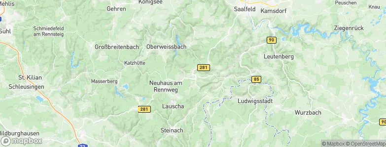 Schmiedefeld, Germany Map