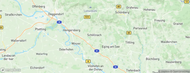 Schöllnach, Germany Map