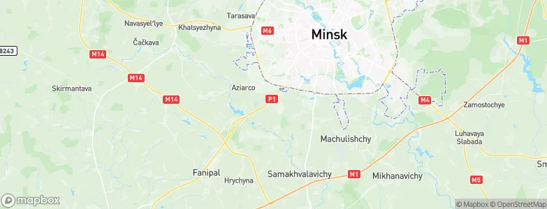 Schomyslitsa, Belarus Map