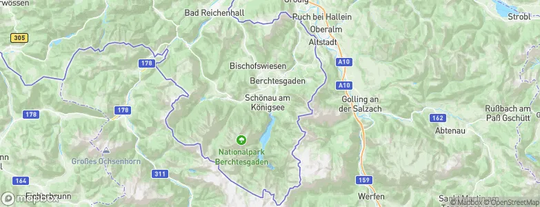 Schönau am Königsee, Germany Map